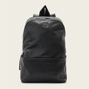 All Saints Black Leather Backpack